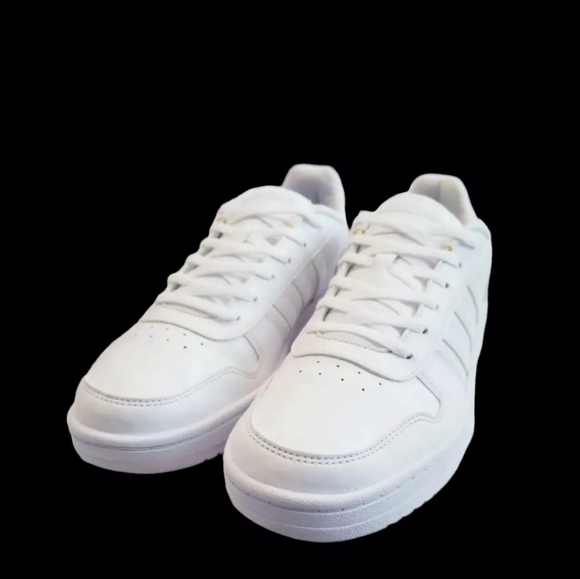 Adidas Hoops 2.0 Women's Shoes/ Sneakers Size 11 White Grey Classic Lifestyle - Picture 2 of 9